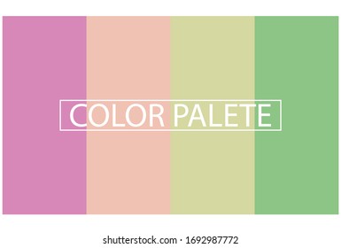 Simple, modern color palette, suitable for background and design coloring