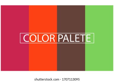 Simple, modern color palette, suitable for background and design coloring