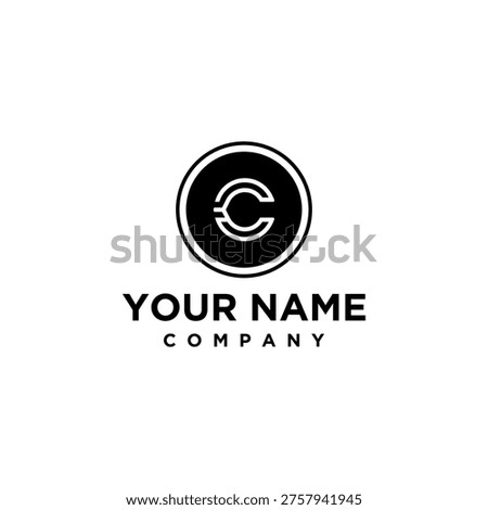 Simple modern company logo template