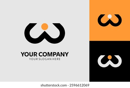 simple modern concept logo design