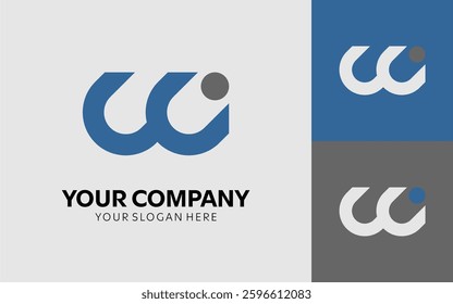 simple modern concept logo design