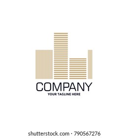 Simple modern construction logo design