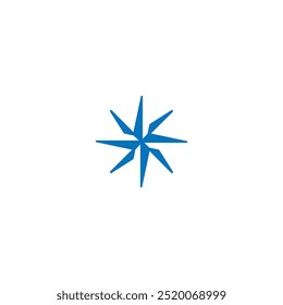 simple Modern and cool star icon logo design