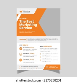 plantilla de folleto empresarial simple y moderna