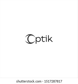 Simple modern corporate text and icon of Eyes vector replacing O letter. Healthcare logo template. Optics or vision design inspiration.
