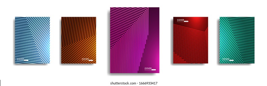 Simple Modern Cover Template Design. Collection of Minimal Geometric patterns for Presentations, Magazines, Flyers, Annual Reports, Posters and Business Cards.