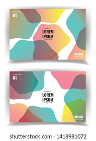Simple Modern Covers Template Design. Set of Minimal Geometric Halftone Gradients for Presentation, Magazines, Flyers, Annual Reports, Posters and Business Cards. vector abstract background