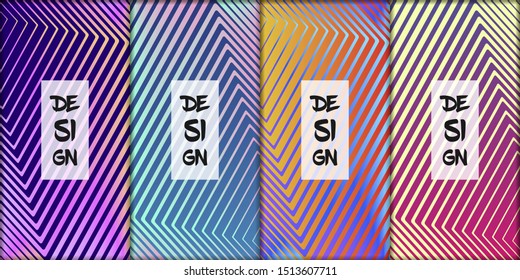 Simple modern covers template design. Geometric figures and colorful gradient background