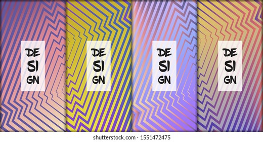 Simple modern covers template design. Geometric figures and colorful gradient background