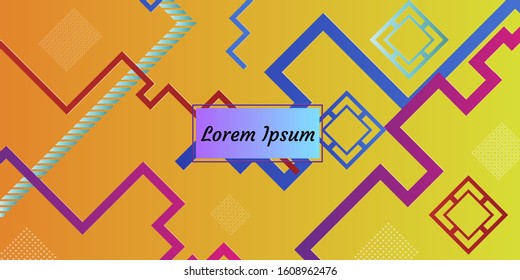 Simple modern covers template design. Geometric figures and colorful gradient background