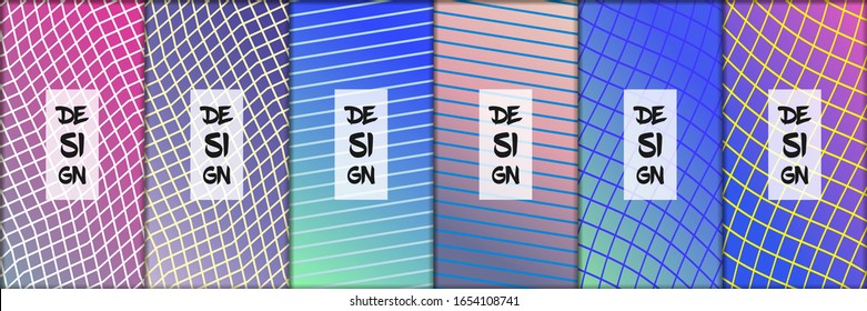 Simple modern covers template design. Geometric figures and colorful gradient background