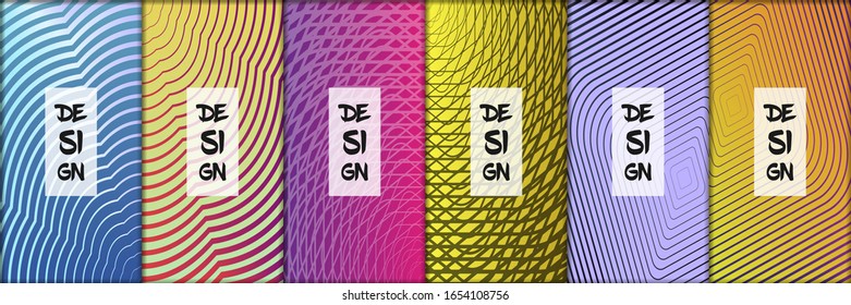Diseño sencillo y moderno. Figuras geométricas y fondo de degradado colorido