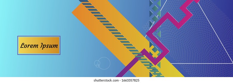 Simple modern covers template design. Geometric figures and colorful gradient background