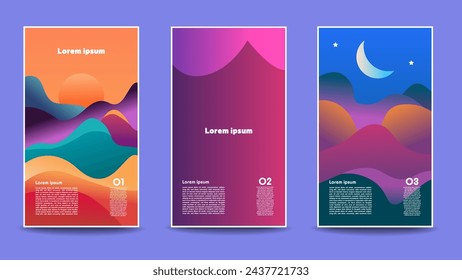 Simple modern covers template design. Set of minimal geometric halftone gradients for presentations, magazines, flyers, annual reports, posters and business cards.