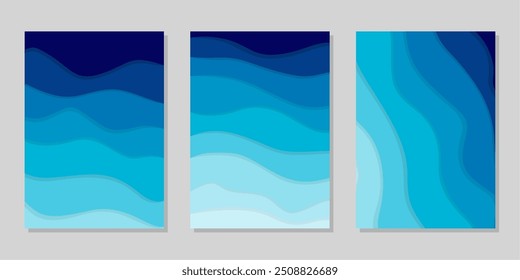 Diseño de Plantilla de cubiertas modernas simples.