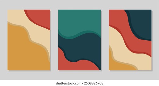 Design de modelo de capas modernas simples.