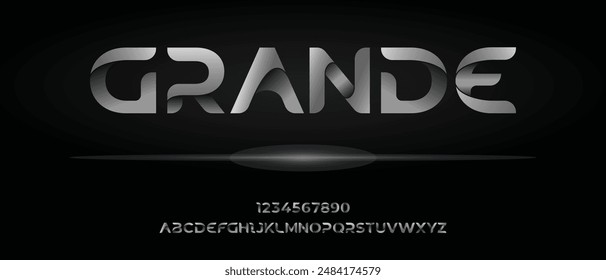 Simple modern creative alphabet with urban style template