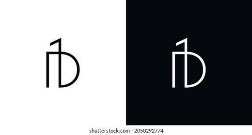 Simple and modern D1 logo design with an attractive and attractive appearance