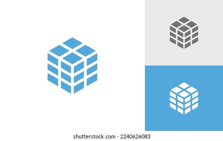 Simple and modern database logo or database symbol
