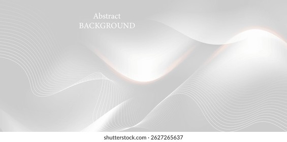 A simple and modern design background image using a calm and professional light gray tone. It features soft, flowing lines and curves.