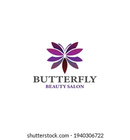 Diseño moderno y sencillo logotipo mariposa para moda y belleza 