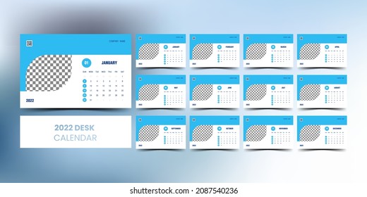 simple and modern desk calendar design