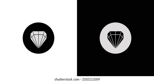 Diseño de ilustraciones de diamante simple y moderno