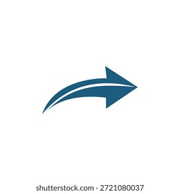 Diseño de flecha direccional simple y moderno, perfecto para Elementos de interfaz de usuario, controles de navegación, presentaciones y diseños gráficos. Totalmente escalable y fácil de personalizar