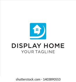 simple modern display home logo design
