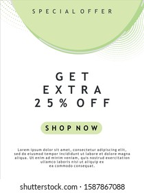 Simple modern dynamic fluid mobile for sale website banner. Sale banner template design, Flash sale special offer set. Vector Illustration