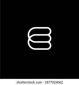 simple modern E logo design