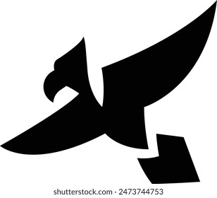simple and modern eagle logo