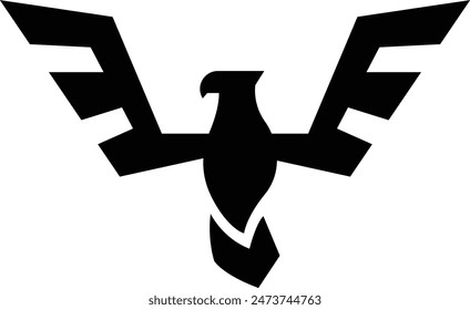 simple and modern eagle logo