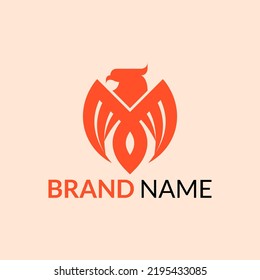 simple modern eagle logo design, suitable for mascot, aircraft logo, scout and etc