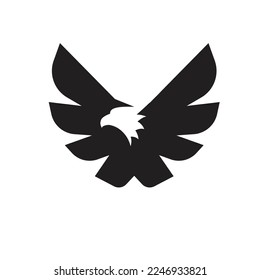 simple and modern eagle symbol vector illustration