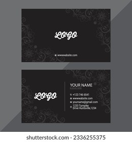 simple modern editable business card
