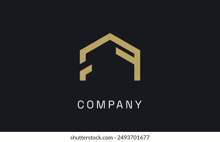 Sencillo logotipo moderno y elegante de la casa mejor para la empresa de vivienda