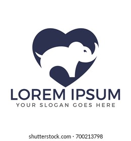 Simple modern elephant logo.