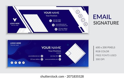 Simple and Modern Email Signature Templates Collection