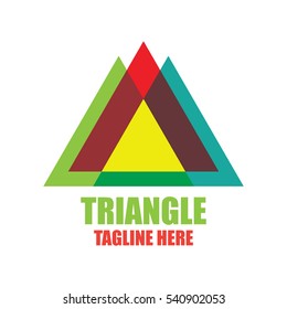 Simple modern and ethnic triangle logo design