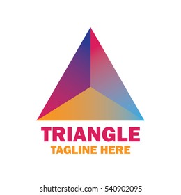 Simple modern and ethnic triangle logo design