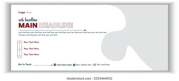 Simple and Modern Facebook Cover Design For Corporate Company 