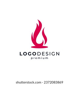 simple and modern fire for firefighter or business logo design	
