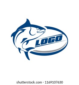 simple and modern fish logo