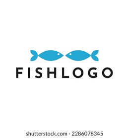 simple and modern fish logo design