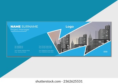 A simple, modern, flat and clean E-signature design that will be perfect for your company e-mail signature or even just for personal e-signature.