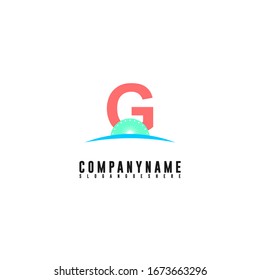 simple y moderna letra de logotipo de G creativo vector de diseño.