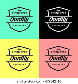 Simple modern flat retro badges and emblem