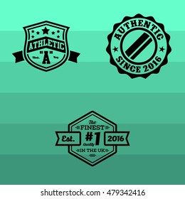 Simple modern flat retro badges and emblem