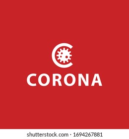 Fondo de imágenes de icono de logotipo de virus plano moderno